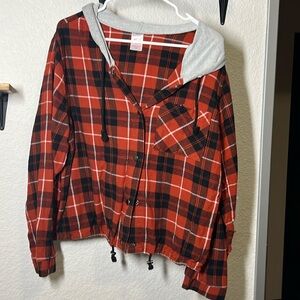 Cozy flannel size 3XL light weight with drawstring crop never tight